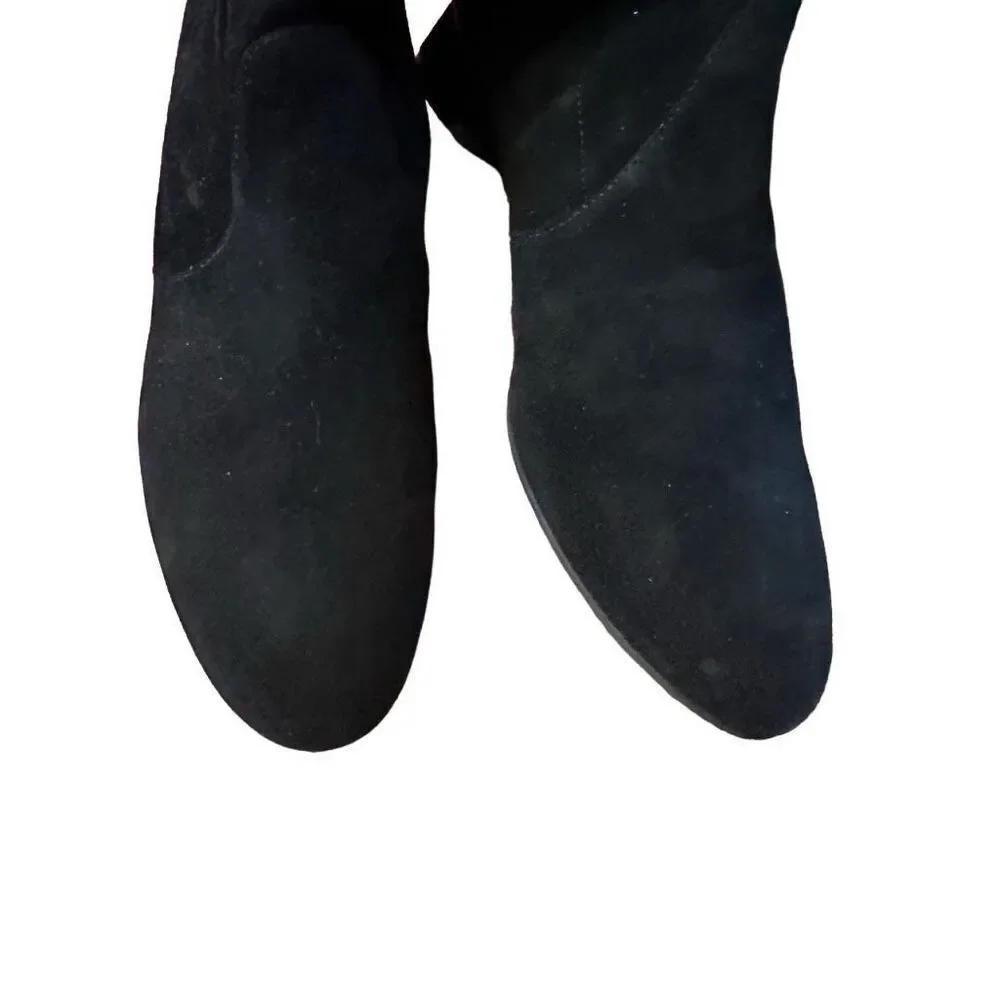 Stuart Weitzman Quebecland Boot in Black Suede- size 8.5